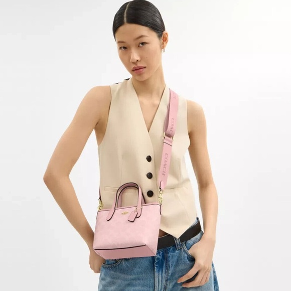 Coach Pink City Mini Tote Bag - Picture 2 of 7